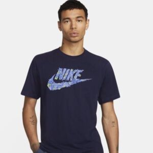 NWT Men’s Nike “The Tee” Blackened Blue with Futura Fantasy Logo, Size XXL